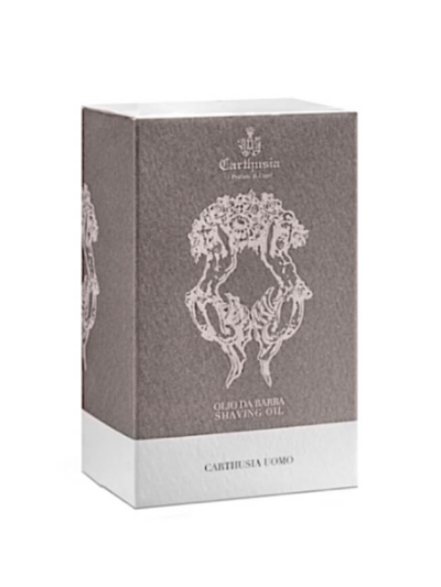 Carthusia Uomo Shaving Oil Packaging